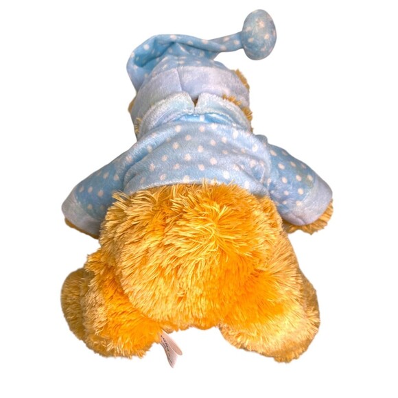 ReMona Plush Teddy Bear w/Blue & White Polka Dot Pajamas & Hat New NWT - Picture 9 of 12